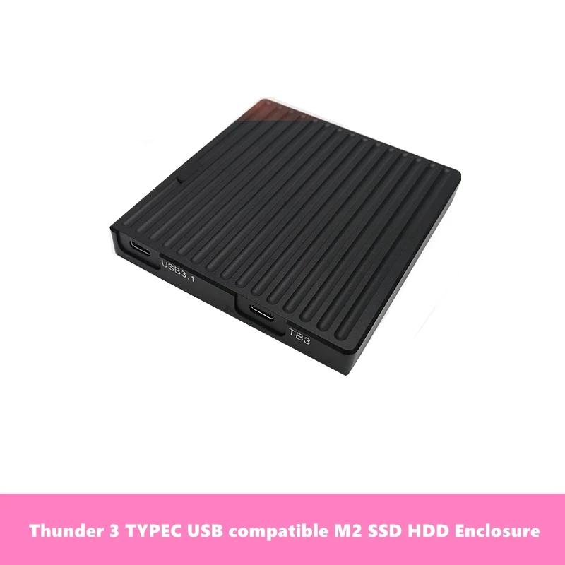   Thunderbolt 3 Thunder III TYPEC USB USB3.0 USB2.0 ȣȯ M2 NVME SSD HDD  ϵ ũ ڽ